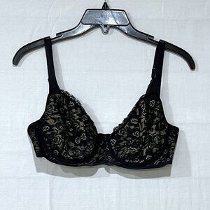 Soma Bra Black & Nude, Enticing Lift Full Coverage – size 32DD – style 79984